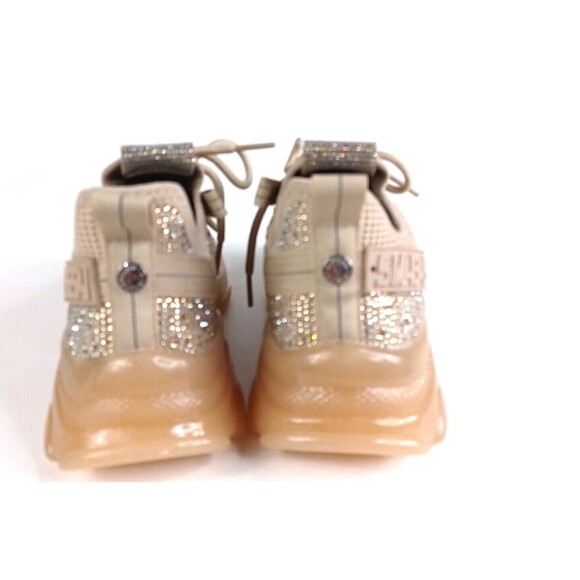 STEVE MADDEN Women's Maxima Sneakers Crystals Blush Nude Size 7.5 - Picture 4 of 8